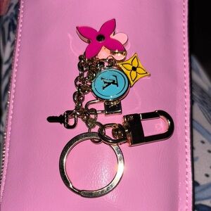 Louis Vuitton Pink and Gold Key Holder